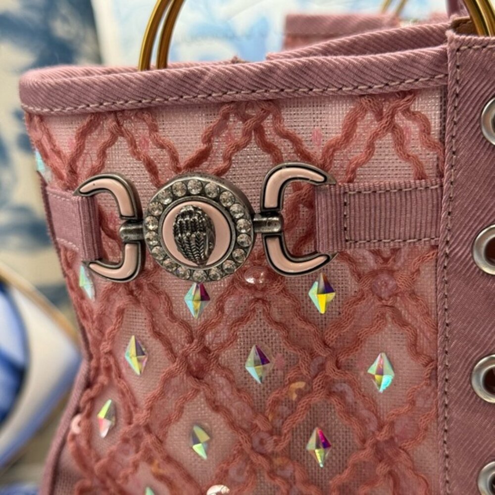 🆕 KURT GEIGER LONDON 🧿 NWOB Embellished Mansion Corset Ankle Boots - Sz 37 US7 - Picture 5 of 16